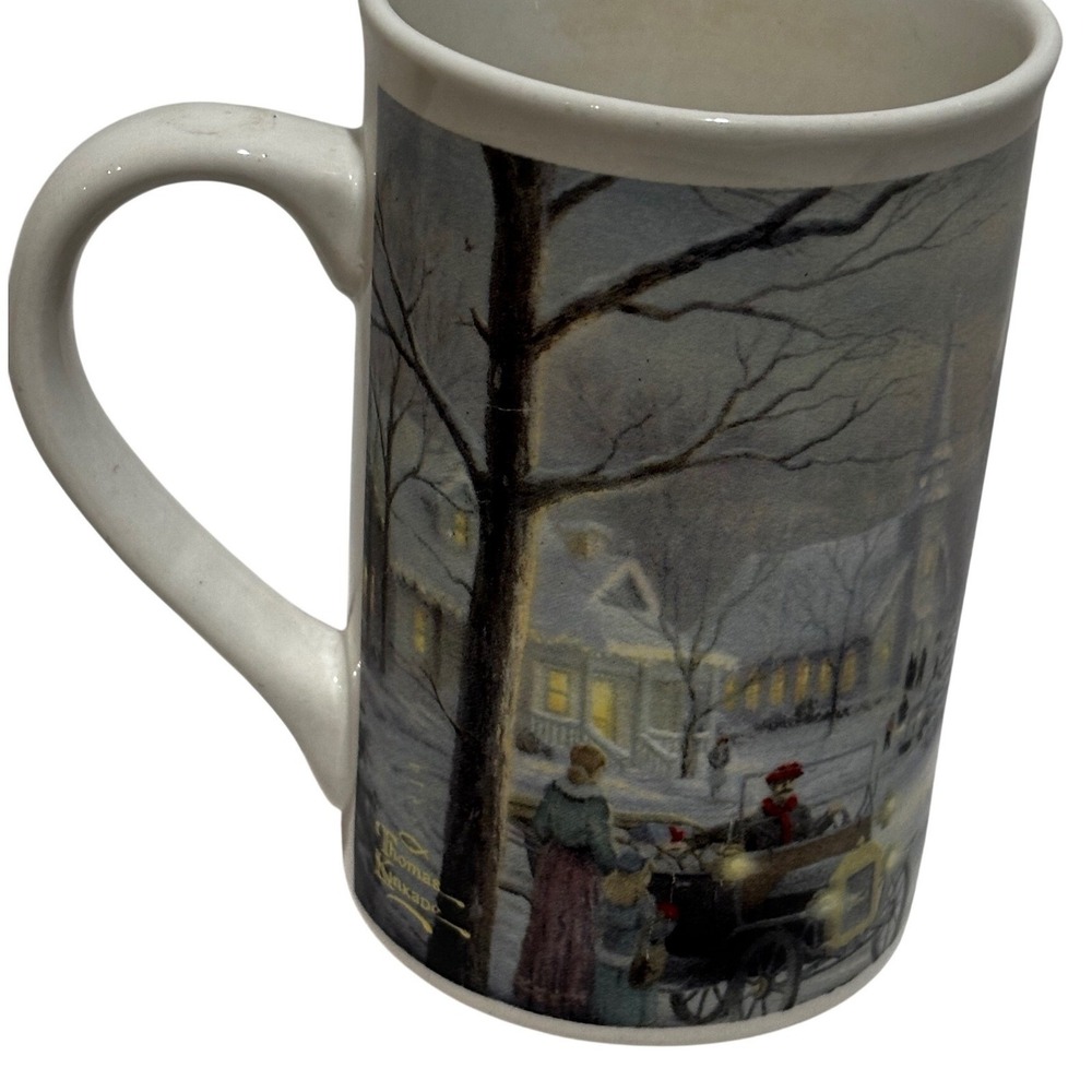 Thomas‎ Kinkade 2001 Christmas Village Mug Thomas Kinkade Memories of Christmas